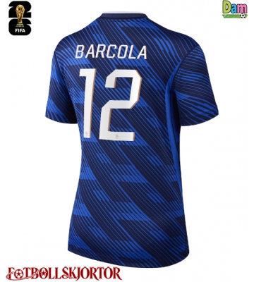 Frankrike Bradley Barcola #12 Hemmatröja Dam VM 2026 Kortärmad